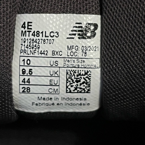 New Balance All Terrain Men's Gray and Black Athletic Shoes size 10 - Picture 11 of 11